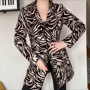 Vintage zebra coat